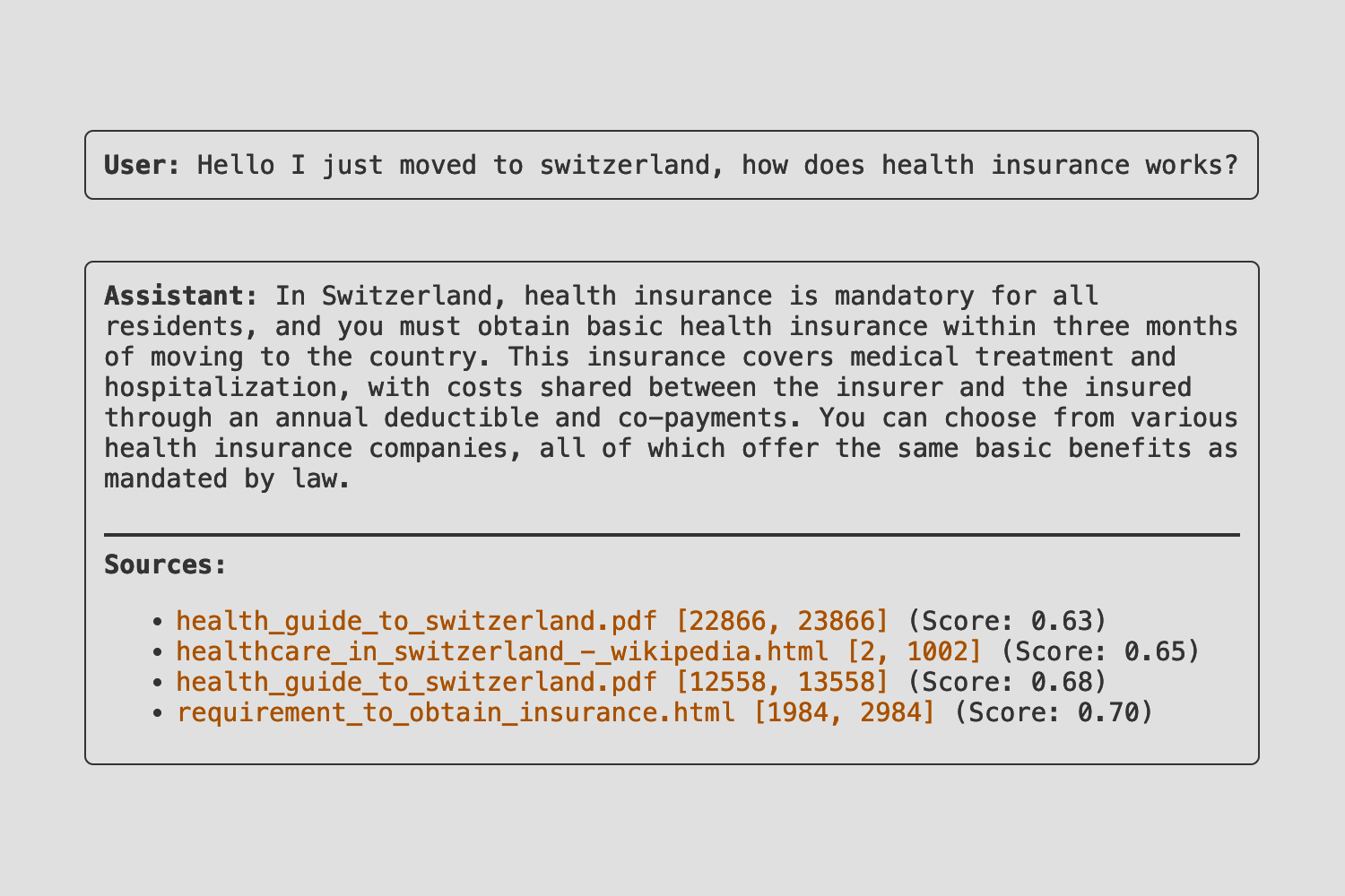 Swiss Insurance Chatbot